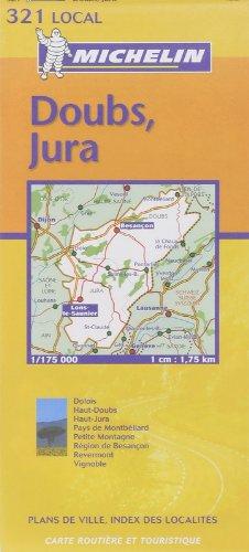 Michelin Doubs / Jura 1 : 175 000. Avec index touristique (Michelin Local France)