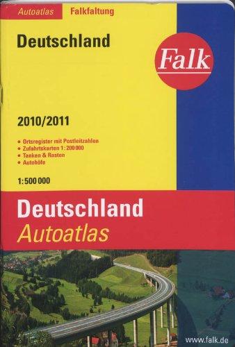 Falk Autoatlas Falkfaltung 2010/2011: Deutschland 1:500000 (Grote Autoatlas Duitsland)