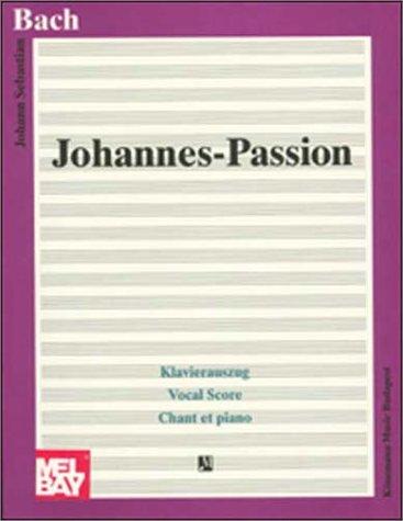 Johannes-Passion, Klavierauszug