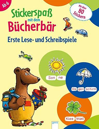 Stickerspaß mit dem Bücherbär. Erste Lese- und Schreibspiele