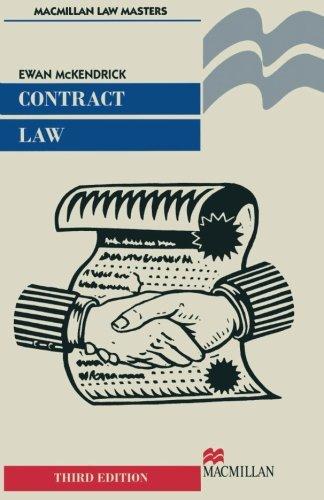 Contract Law (Palgrave Law Masters)