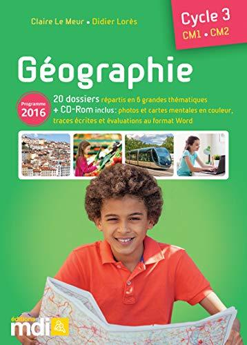 Géographie, cycle 3, CM1-CM2 : programme 2016