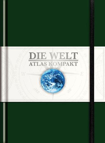 Die Welt  Atlas kompakt, Leder grün