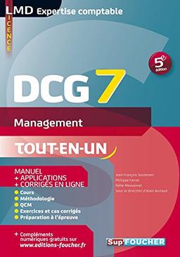 DCG 7, management : manuel + applications + corrigés en ligne : tout-en-un