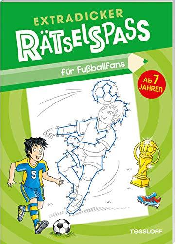 Extradicker Rätselspaß für Fußballfans: Mal- und Rätselspaß ab 7 Jahren rund ums Thema Fußball (Rätsel, Spaß, Spiele)