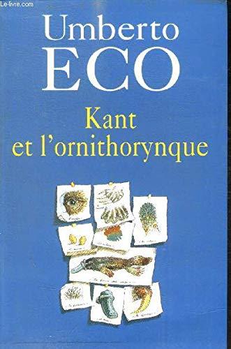 KANT ET L ORNITHORYNQUE