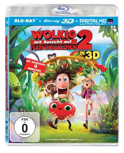 Wolkig mit Aussicht auf Fleischbällchen 2 (3D + 2D Version (2 Discs)) [3D Blu-ray]