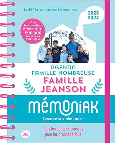 Agenda familial famille nombreuse Mémoniak 2024 avec Marie Alix Jeanson