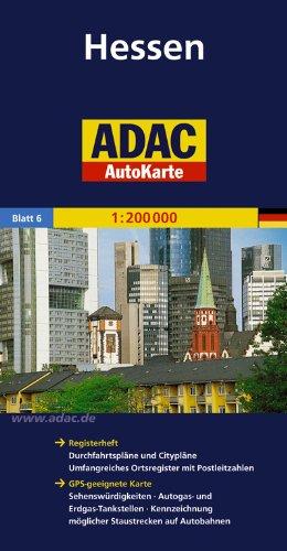 ADAC AutoKarte Deutschland, Hessen 1:200.000