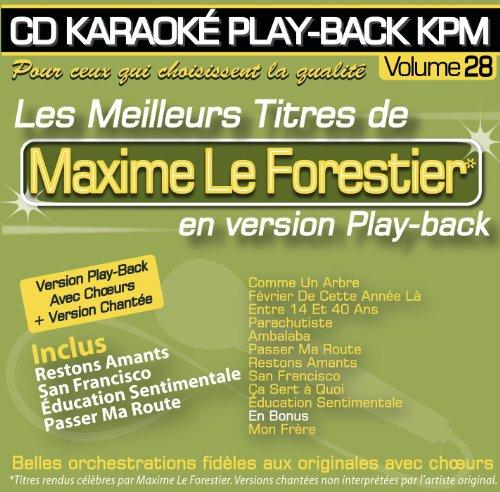 CD Karaoké Play-Back KPM Vol.28 ""Maxime Le Forestier