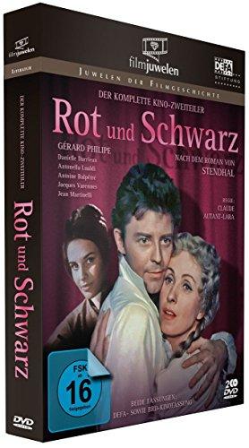 Rot und Schwarz - Der komplette Kino-Zweiteiler mit Gérard Philipe (DDR-Fassung plus BRD-Kinofassung) - Filmjuwelen [3 DVDs]