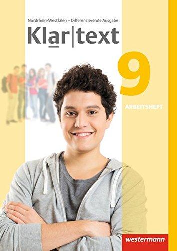 Klartext - Differenzierende Ausgabe 2014 für Nordrhein-Westfalen: Arbeitsheft 9