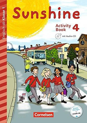 Sunshine - Early Start Edition - Neubearbeitung und Nordrhein-Westfalen: 4. Schuljahr - Activity Book mit Audio-CD, Minibildkarten und Faltbox