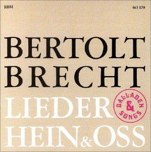 Berthold Brecht: Lieder, Balladen und Songs