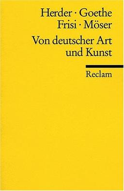 Von deutscher Art und Kunst