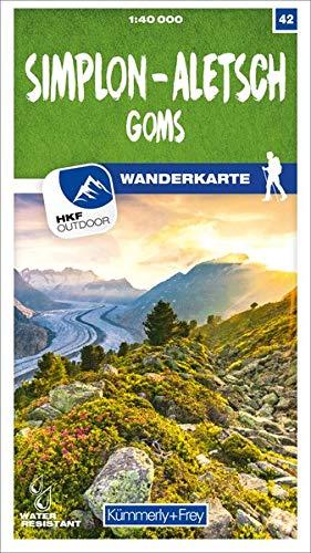 Simplon - Aletsch Goms 42 Wanderkarte 1:40 000 matt laminiert (Kümmerly+Frey Wanderkarten)