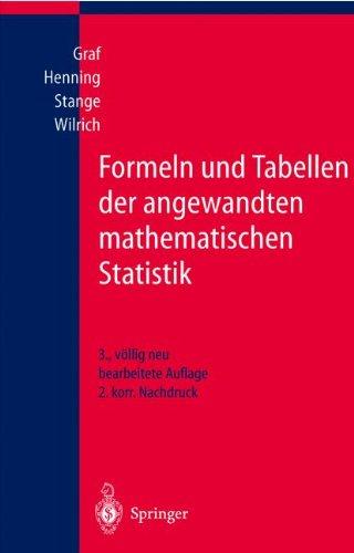 Formeln und Tabellen der angewandten mathematischen Statistik