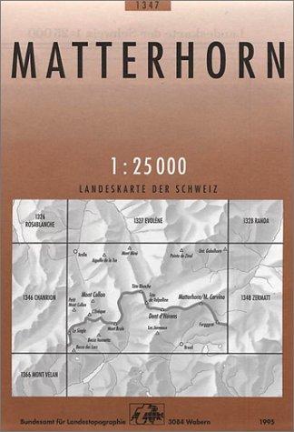 Swisstopo 1 : 25 000 Matterhorn (Landeskarte Der Schweiz)