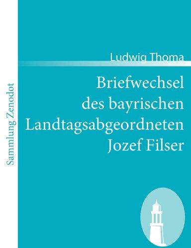 Briefwechsel des bayrischen Landtagsabgeordneten Jozef Filser (Sammlung Zenodot)