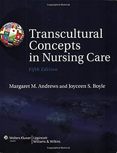 Transcultural Concepts in Nursing Care