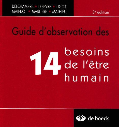 Guide d'observation des 14 besoins de l'être humain