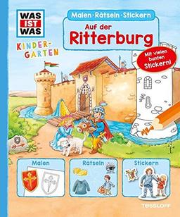 WAS IST WAS Kindergarten. Auf der Ritterburg: Malen, Rätseln, Stickern