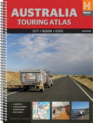 Australia Touring Atlas: City - Region - State. Campsites, Caravan Parks, Roadhouses, Rest Areas