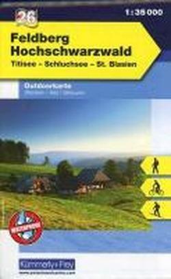 Outdoorkarte 26 Feldberg - Hochschwarzwald 1 : 35.000: Wandern, Rad, Skitouren. Titisee, Schluchsee