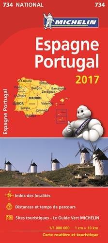 Carte Espagne, Portugal Michelin 2017