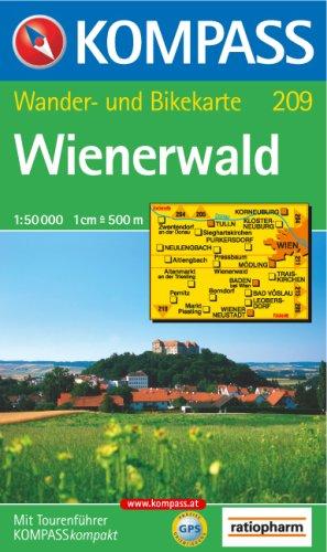 Wienerwald: Wander- und Bikekarte. GPS-genau. 1:50.000