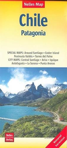 Nelles Map Landkarte Chile - Patagonia: 1:2500000 | reiß- und wasserfest; waterproof and tear-resistant; indéchirable et imperméable; irrompible & impermeable