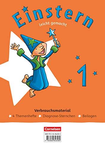 Einstern - Mathematik - Ausgabe 2021 - Band 1: Leicht gemacht - Themenhefte 1-4, Diagnoseheft und Kartonbeilagen im Paket - Verbrauchsmaterial, mit BuchTaucher-App