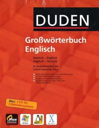 Duden-Oxford - Großwörterbuch Englisch (Office-Bibliothek) CD-ROM (WIN/MAC OS X/LINUX)