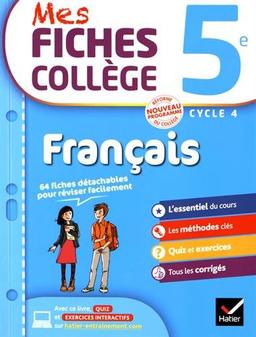 Français 5e, cycle 4