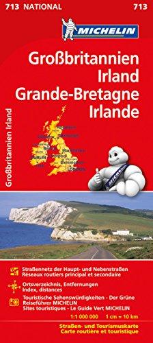 Michelin Großbritannien / Irland: Straßen- und Tourismuskarte (Michelin Nationalkarte)