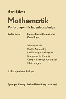 Elementar-mathematische Grundlagen