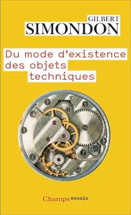 Du mode d'existence des objets techniques