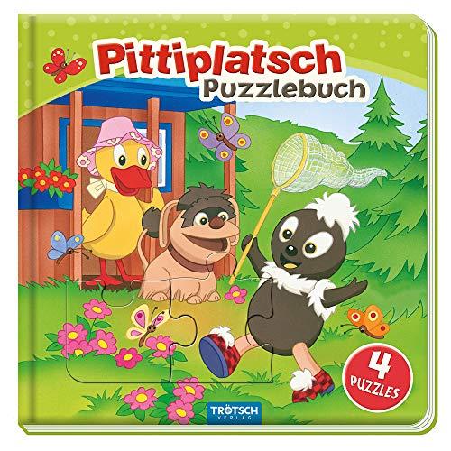 Trötsch Unser Sandmännchen Puzzlebuch mit 4 Puzzle Pittiplatsch: Beschäftigungsbuch Entdeckerbuch Puzzlebuch