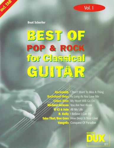 Best of Pop & Rock for Classical Guitar 1. Gitarre, Tabulatur