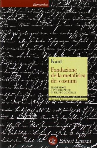 Fondazione della metafisica dei costumi. Testo tedesco a fronte, verschiedene Abdeckungen