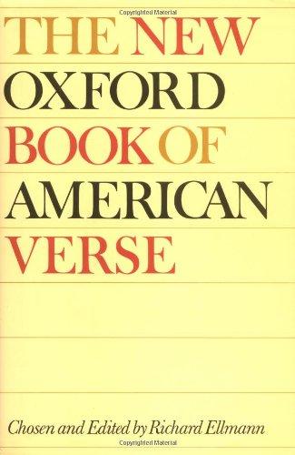 The New Oxford Book of American Verse