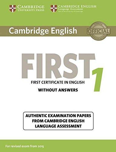 Cambridge English First 1 for updated exam: Student's Book without answers