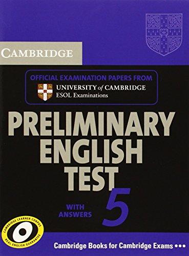 Cambridge Preliminary English Test 5 Student's Book with Answers (Pet Practice Tests)