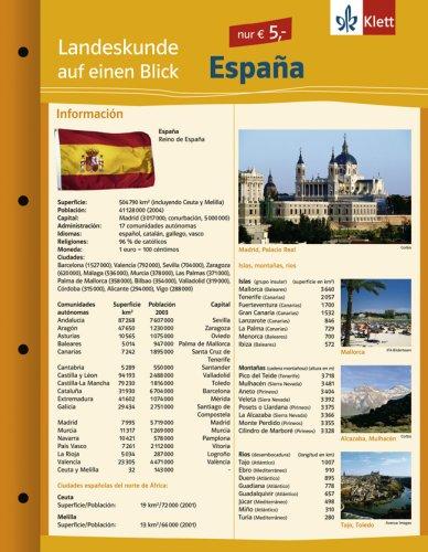 Landeskunde auf einen Blick. Espana