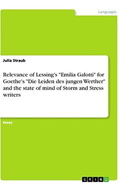 Relevance of Lessing's "Emilia Galotti" for Goethe's "Die Leiden des jungen Werther" and the state of mind of Storm and Stress writers