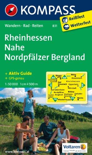 Rheinhessen - Nahe - Nordpfälzer Bergland: Wanderkarte mit Aktiv Guide und Radwegen. GPS-genau. 1:50000