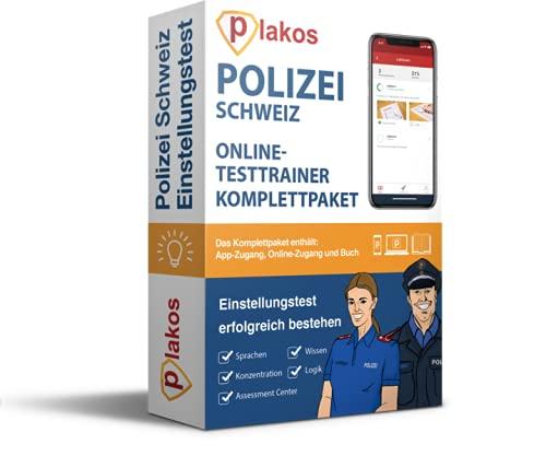 Polizei Schweiz Einstellungstest Komplettpaket: Online-Testtrainer mit Buch | 2.000 Aufgaben mit Lösungen | Eignungstest im Auswahlverfahren bestehen: Erfahrungsbericht, Allgemeinwissen, Konzentration