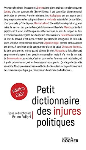 Petit dictionnaire des injures politiques