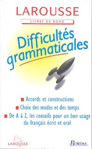 Les difficultés grammaticales np (Livres de Bord)