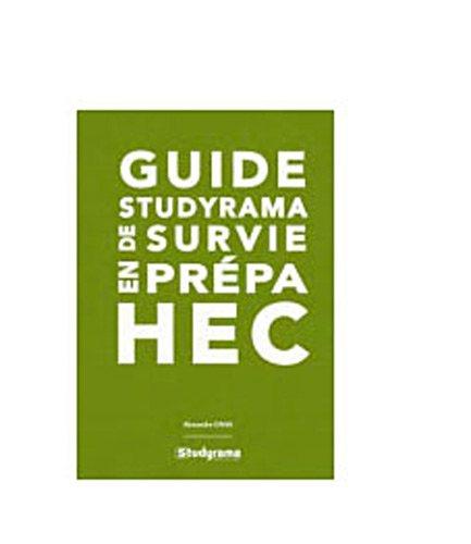 Guide Studyrama de survie en prépa HEC